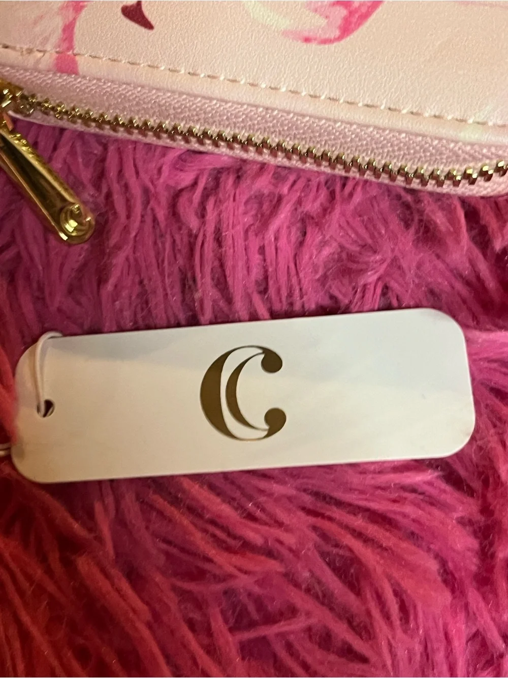 Pink Flamingo Print Zip Wallet - Women Bags